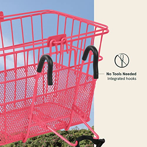 Retrospec Detachable Steel HalfMesh Apollo LiftOff Bike Basket with