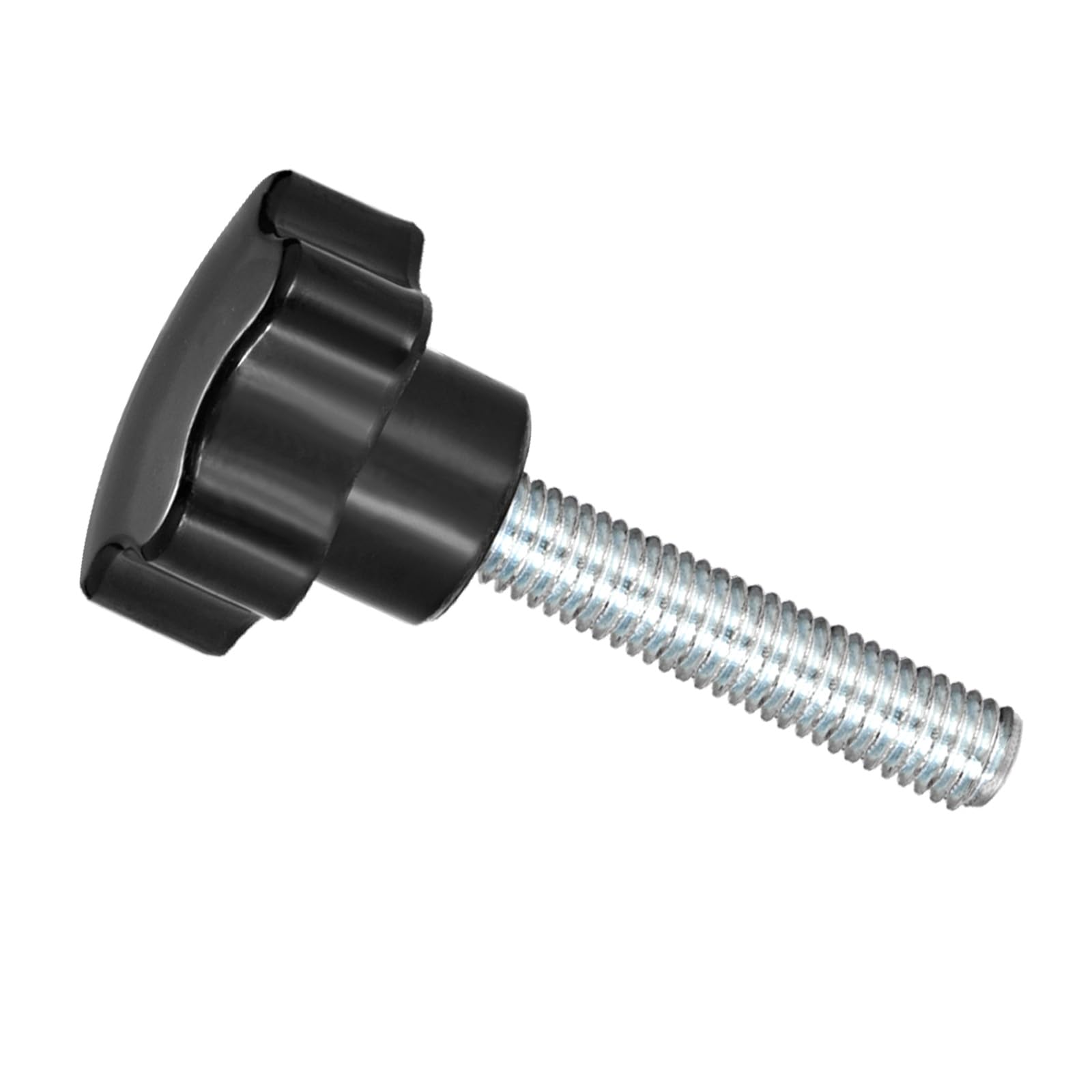 CoCud Star Clamping Knobs, M10 x 60mm Male Thread 47.5mm Head, Plastic Thumb Screw Grip Hand Knobs Threaded Bolt Black - (Applications: for Lathe Machinery), 1-Piece
