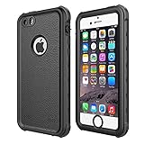 Waterproof Case for iPhone 5/5S/SE, iThrough Underwater Dust Proof, Snow Proof, Shock Proof Case with Touched Transparent Screen, Heavy Duty Protective Carrying Cover Case for iPhone 5/5s/se (Black)