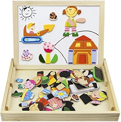 Amazon パズル 赤ちゃん 幼児 木のおもちゃ 3歳 4歳 5歳 マグネット