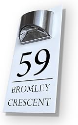 StickersWall Solar House Number Sign Modern Grey Personalised Door Number Plaque view 9