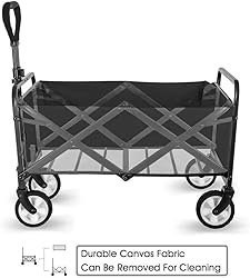 Collapsible Foldable Wagon, Beach Cart Large