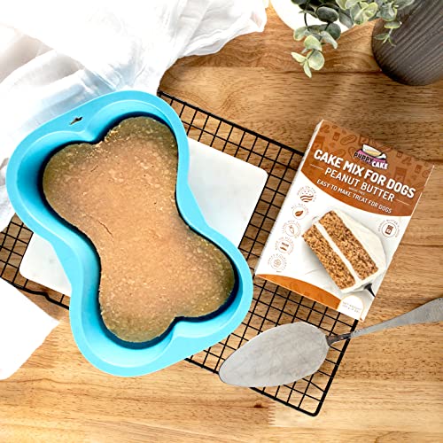 Puppy Cake Mix Dog Birthday Cake Kit, with Bone Silicone Pan and