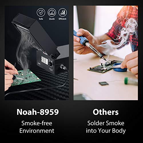 Soldering Iron Station with Fume Extractor, 80W Soldering Station, 60W