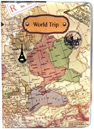 World Map Unisex ID Holder Passport Case Fashion Travel Protect Cover