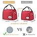 Aosbos Lunch Bags for Women Casserole Dish Igloo Lunch Box Insulated Lunchbox Lunch Tote Bag Food Cooler Bag Adult Lunch Box Bento Box Bag Reusable Meal Prep Bag (Red Dots)