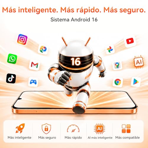 Blackview Wave 10C Mobile Phone Android 16, 16GB+32GB/1TB, 32MP+13MP, 5000mAh, 6.88" Screen, 4G Dual SIM, GPS, 3 Slots, 3.5mm, 3 Years Warranty, Orange