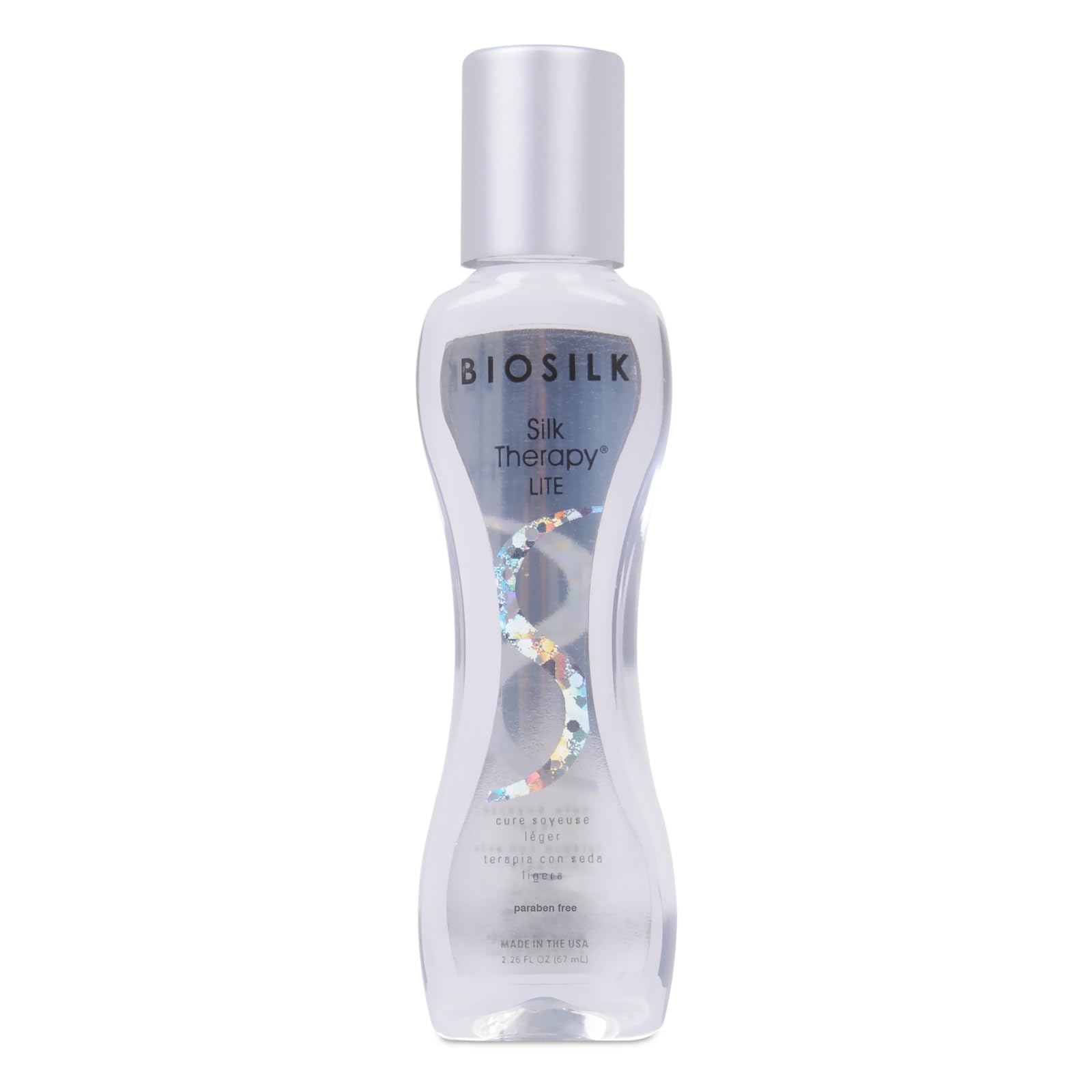 BioSilk Silk Therapy Lite Reconstructing Treatment for Fine & Thin Hair Leave-In Hair Serum Hair Oil Treatment Strengthens, Smoothens & Adds Shine Prevents Split Ends Paraben Free, 67 ml