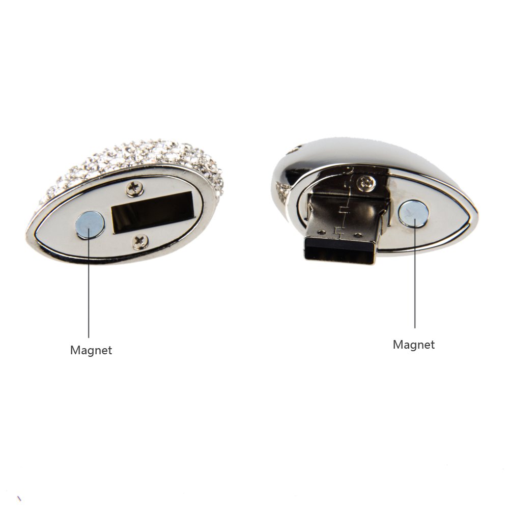 MAXINDA Gioielli Cuore Chiavetta USB 16 GB 2.0 di Metallo Memoria usb con Cordino e Borsa Regalo ( Argento Cuore)