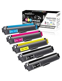 tn221tn225 Compatible cartucho de tóner, Paquete de 5