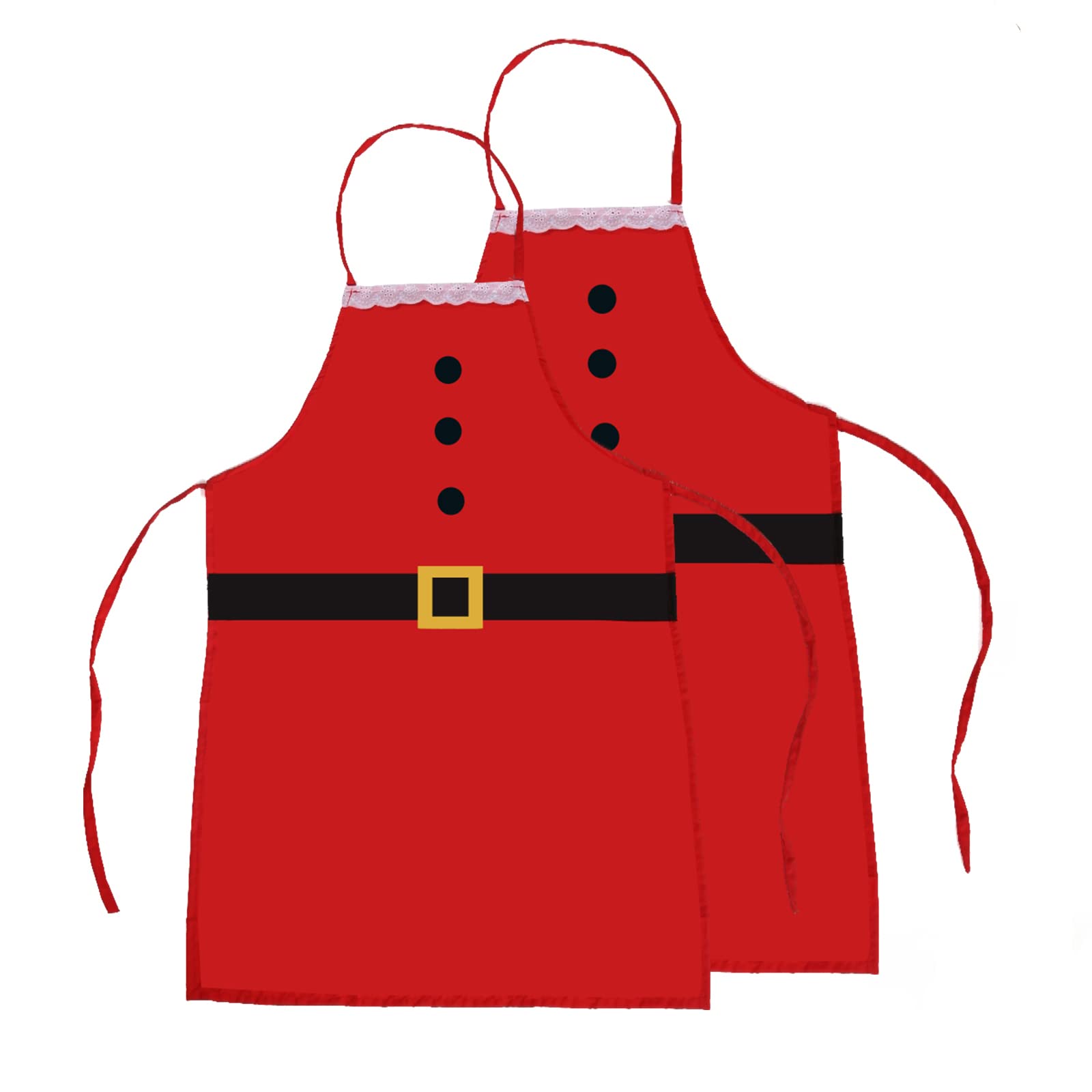 Uten 2 Pack Apron Christmas, Kitchen Gift Xmas Cooking BBQ Party, Kitchen Aprons for Men and Women Gift