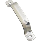 National Hardware Door Pull Handle, 6-1/2 in, Steel, Zinc Plated | Rugged Grip for Metal and Wood Doors, Sheds, Barns and Utility Cabinets; Screws Included for Fast Mounting