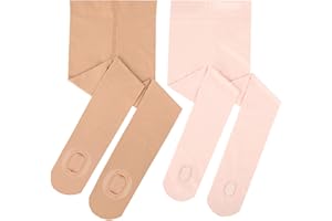 HiDance Girl's Women's Ballet Dance Tights, Ultra Soft Convertible Footed Dance Sockings Ballet Transition Tights