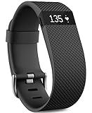 Fitbit Charge HR Wireless Activity and Fitness Tracker Wristband with Heart Rate Monitor (Black, Large (6.2 - 7.6 in)) (Non-Retail Packaging)
