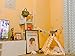 little dove Pet Teepee House Indian Tents Wood Canvas Tipi Fold Away Pet Tent Furniture Cat Bed (Yellow with Mat)thumb 1