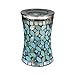 nu steel SF5H Sea Foam Collection Tumbler Cup, Holder for Makeup, Toothbrushes, Brushes On Bathroom, Vanity Countertops, College Dorm, Glass Mosaic with Aqua Finish