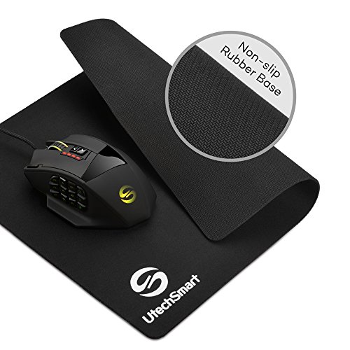 Mouse Pad, UtechSmart Soft Gaming Mouse Pad Mat with Smooth Surface Anti Slip Rubber Base For