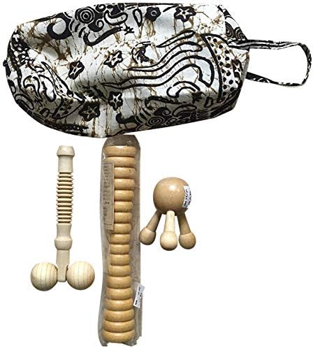 Adrenal Acupressure Wooden Massage Roller Health and Yoga