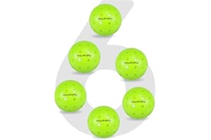niupipo Pickleball Balls, Outdoor Pickleball Balls, USAPA Approved Pickle Balls for Tournament, High Elasticity & Durable, 3/6/12/36/100 Pickleball Balls Pack