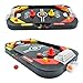 YUYUGO Desktop 2 in 1 Soccer and Knock Hockey Table Top Game - Classic Arcade Games Tabletop Soccer Ball Ice Hockey Shooting Fun Toys for Kids Boys Girls Adults Sports