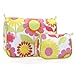 CLINIQUE 2 pc Floral Cosmetic Bag Set