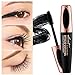 SUNNYM 4D Makeup Eyelash Mascara Eye Lashes Makeup Silk Fiber Lash Mascara Black Thick Lengthening Eye Lashes
