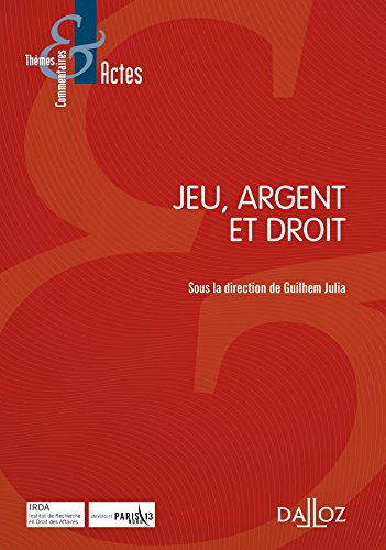 Jeu, argent et droit