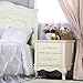 Evolur Aurora Nightstand, Ivory Lace