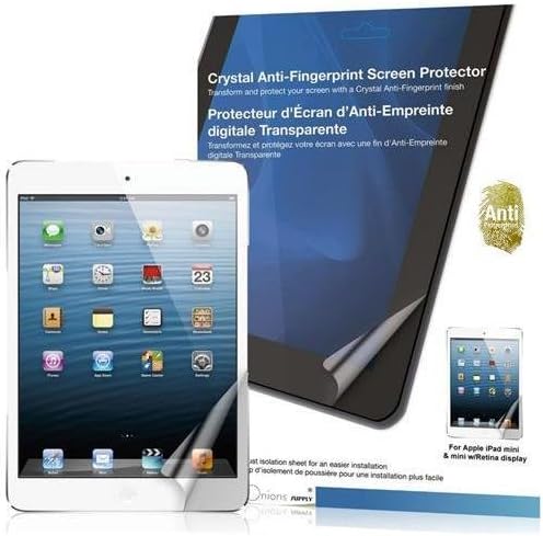 Green Onions Supply RT-SPIPADM01AF Crystal Anti-Fingerprint Screen Protector for Apple iPad mini