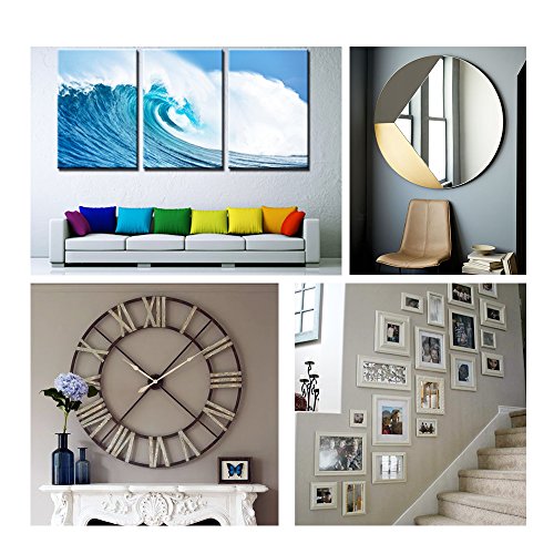 BIGTEDDY - 206pcs Photo Frame Picture Hangers Assortment Wall Hanging Kit Hardware Hooks with Wire for Drywall Home and Office Picture Wall Mount