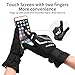 INBIKE Cycling Gloves for Men Winter Windproof Reflective Thermal Gel Pads Touch Screen