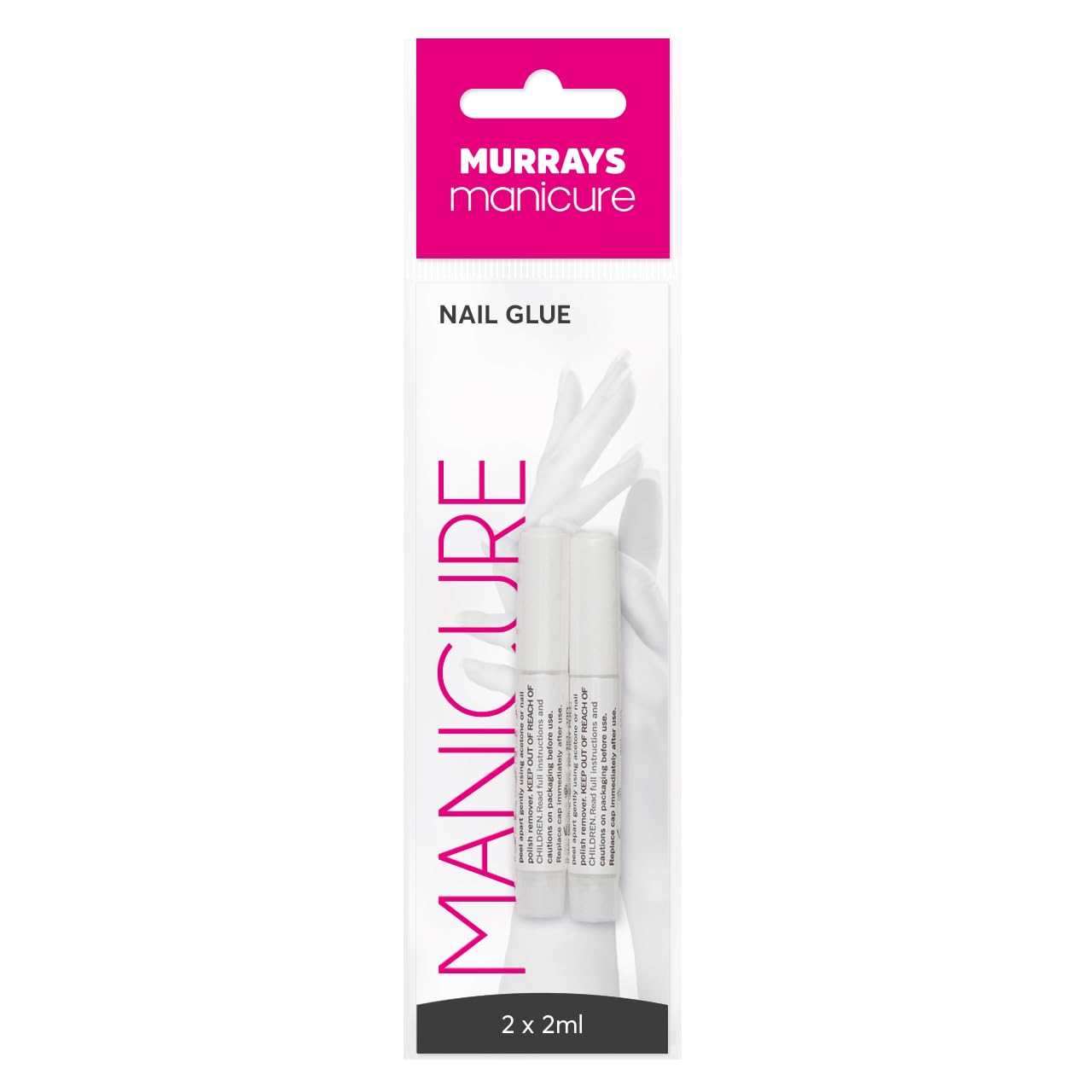 Murrays Manicure Nail Glue, 2 ml, Pack of 2