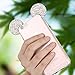 iPhone 6 Case, iPhone 6 Clear case,Lovely Animal 3D Glitter Bling Mouse Ears with Sparkly Diamond Soft Rubber Case for Apple iPhone 6 6s 4.7 inch