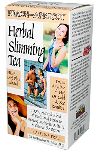 21st Century Slimming Tea, Peach Apricot, 24 Count 21st Century Slimming Tea, Peach Apricot, 24 Count