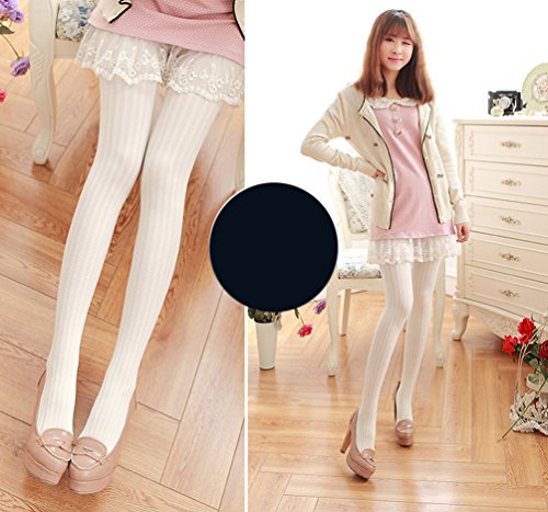 Eliffete Cream Legging Pantyhose Casual Socks Stockings Stretchy Tight for Women - Thumbnail 3