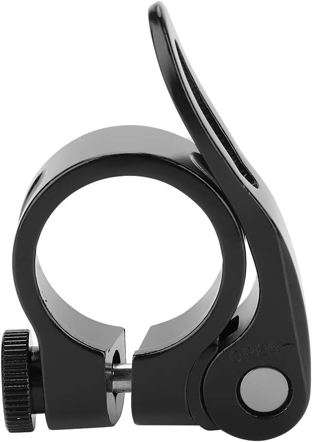 Bicycle Seatpost Clamp, 28.6mm Aluminum Alloy Bike Quick Release Seat Post Clamp for Seat Post
