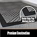 GORILLA GRIP 100% Waterproof All-Season WeatherMax Doormat, 23x35, Durable Natural Rubber, Stain and Fade Resistant, Low Profile, Indoor Outdoor Doormats, Easy Clean Patio Entrance Mat, Steel Chevron
