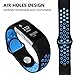 iGK For Fitbit Charge 2 Bands, Adjustable Replacement Sport Strap Bands for Fitbit Charge 2 Smartwatch Fitness Wristband Soft Silicone Black Navy Large