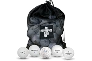Muddy Toes Golf Balls - 48 Value Brand Mix Used Golf Balls - Ready to Play (RTP) - Good Condition Recycled Golf Balls - Used Golf Balls for Men and Women
