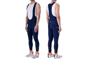 MY KILOMETRE Gravel Men Thermal Bib Tights Winter Cycling Bib Pants with Side Pockets