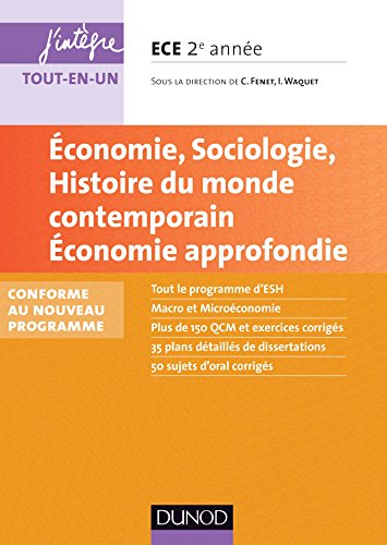 Économie, sociologie, histoire du monde contemporain, économie approfondie
