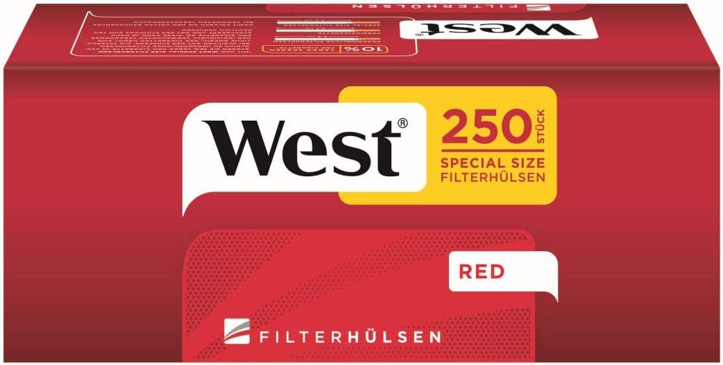 1000 Filter Tubes Bushings West Red Special – 4x Box of 250)