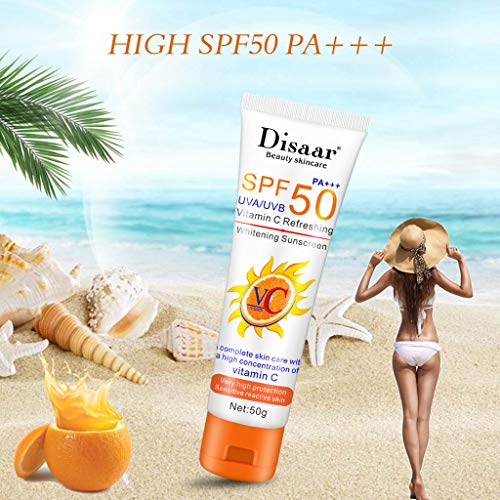 Snail Sunscreen Moisturizing SPF 50 PA+++ UVA/UVB Protection, Water Resistant Whitening Sunscreen Cream for Body and Face BiuBuy (D)
