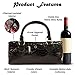 Primeware Wine Clutch Bag (Thermal Insulated) Trendy Women’s Carry Tote | Holds Red & White 750mL Bottles | Trendy Fashion | Incl. Portable Waiter-Style Corkscrew