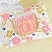 Emijok K-Musculo Cute Floral 100 Pcs Plastic Thank You Self-Adhesive Cookie Candy Soap Packaging Bags Christmas Wedding Party Gift Packaging Bags