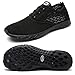 reamcity Women's Water Shoes Athletic Sport Lightweight Walking Shoes Black 7