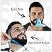 BEARDCLASS Beard Shaping Tool - 8 in 1 Comb Multi-liner Beard Shaper Template Comb Kit Transparent - Works with any Beard Razor Electric Trimmers or Clippers (Clear Blue)