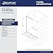 DreamLine Essence 56-60 in. W x 60 in. H Frameless Bypass Tub Door in Chrome, SHDR-6360600-01