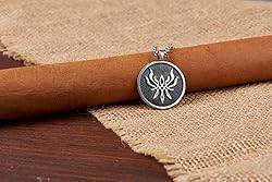 925 Sterling Silver Fire Emblem Crest of Flames