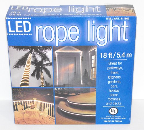 18' Everstar Flexible Rope LED Lighting - Great for Pathways, Trees, Holidays & More!